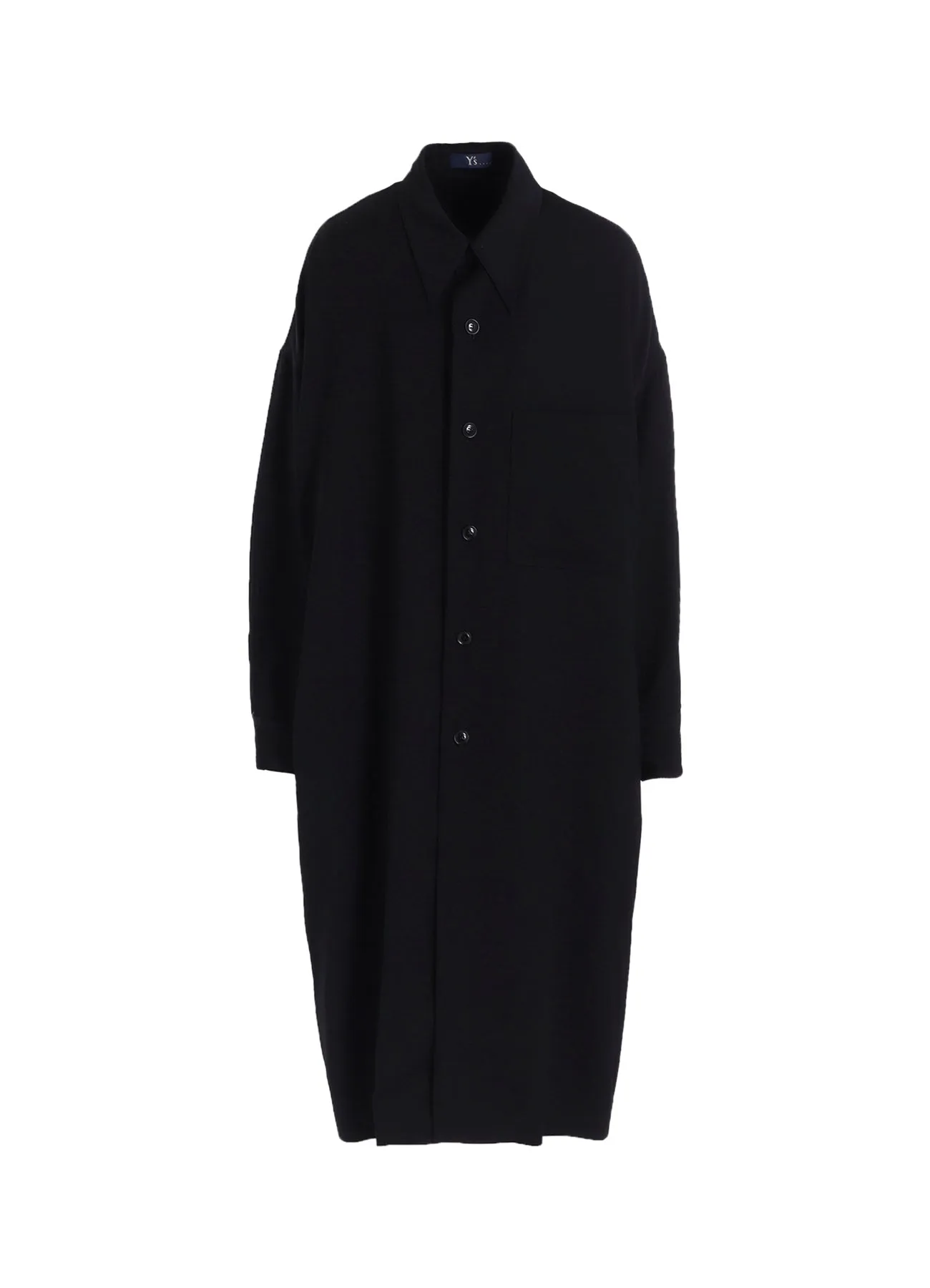 WOOL GABARDINE LONG COAT sold by Yohji Yamamoto