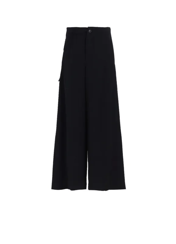 WOOL GABARDINE BELT PANTS sold by Yohji Yamamoto