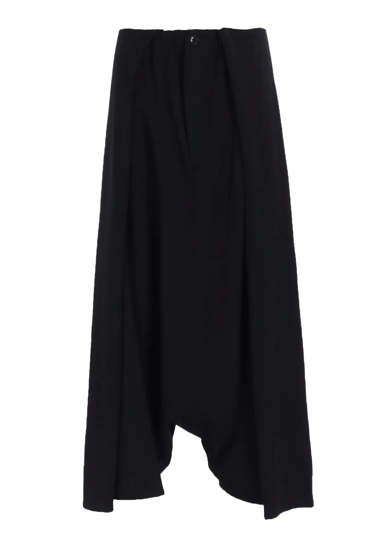 WOOL GABARDINE SAROUEL TUCKED PANTS sold by Yohji Yamamoto product image thumbnail 2