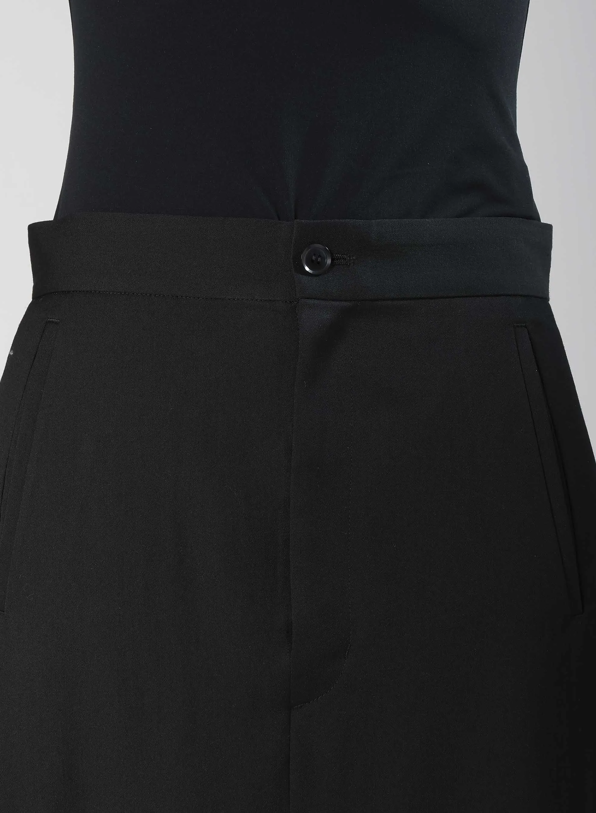 WOOL GABARDINE LINE SKIRT sold by Yohji Yamamoto product image thumbnail 5