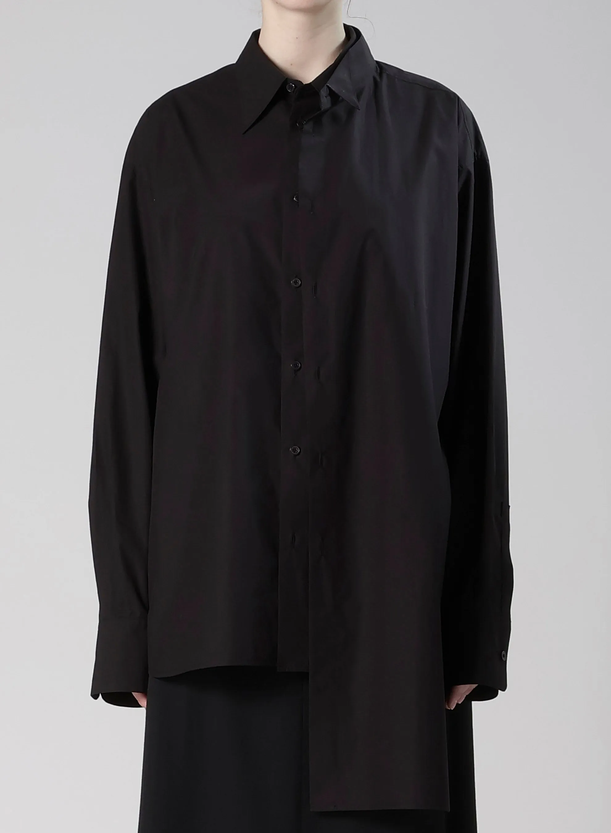 COMPACT TYPEWRITER WING COLLAR DOUBLE SHIRT sold by Yohji Yamamoto product image thumbnail 4