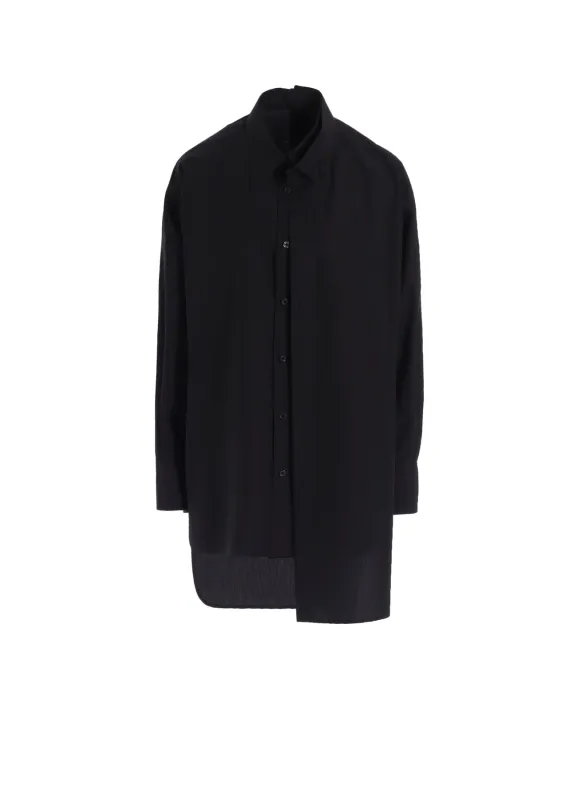 COMPACT TYPEWRITER WING COLLAR DOUBLE SHIRT sold by Yohji Yamamoto