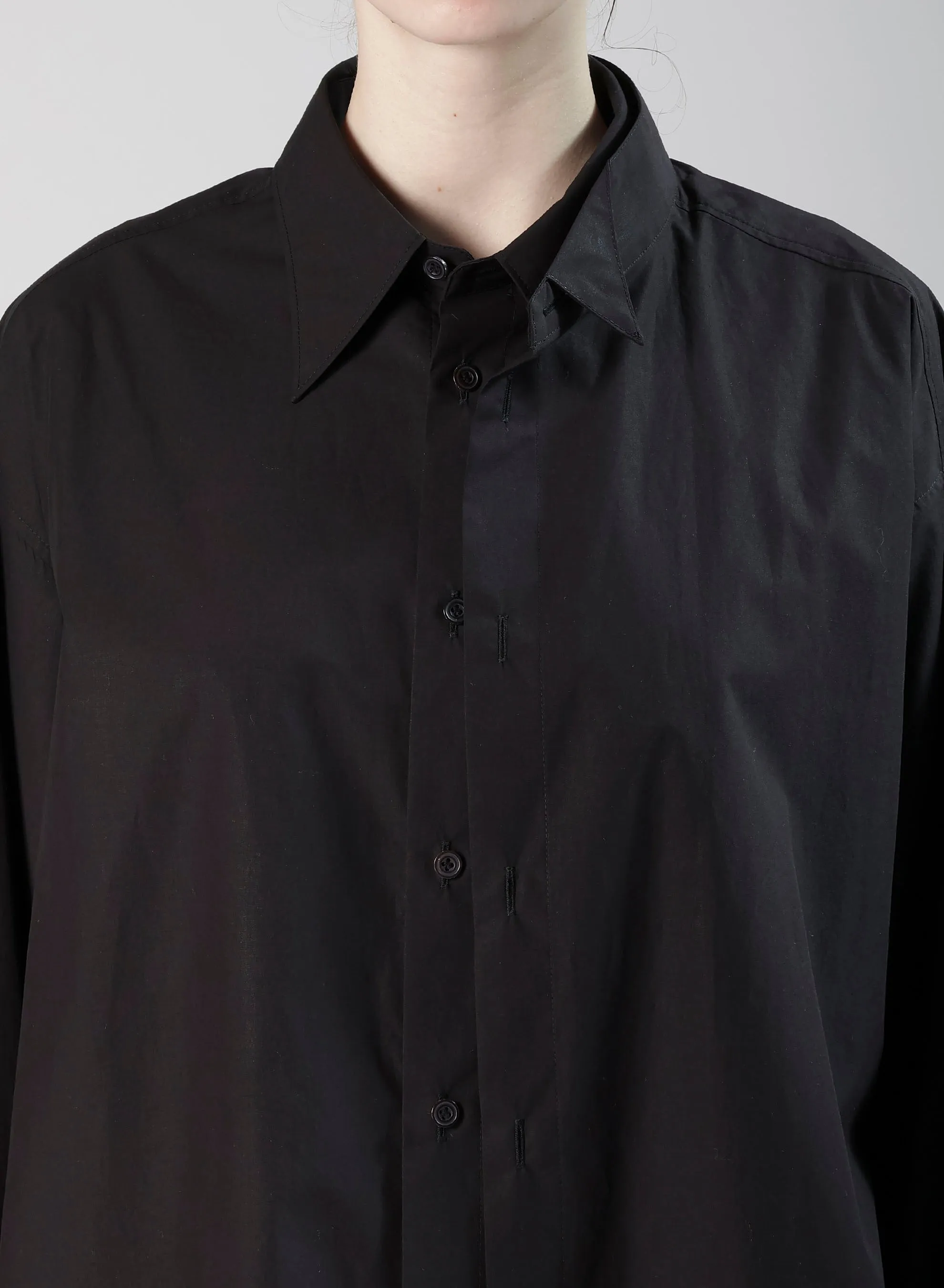 COMPACT TYPEWRITER WING COLLAR DOUBLE SHIRT sold by Yohji Yamamoto product image thumbnail 5
