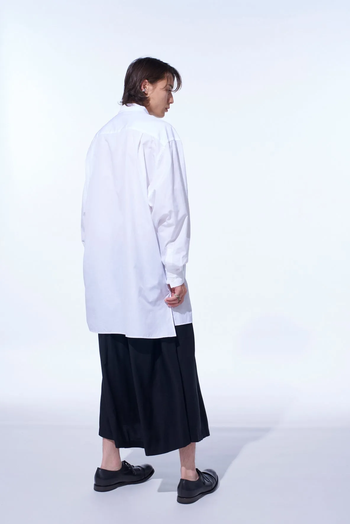 COTTON BROAD RIBBON COLLAR SHIRT sold by Yohji Yamamoto product image thumbnail 4