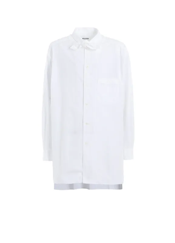 COTTON BROAD RIBBON COLLAR SHIRT made by Yohji Yamamoto