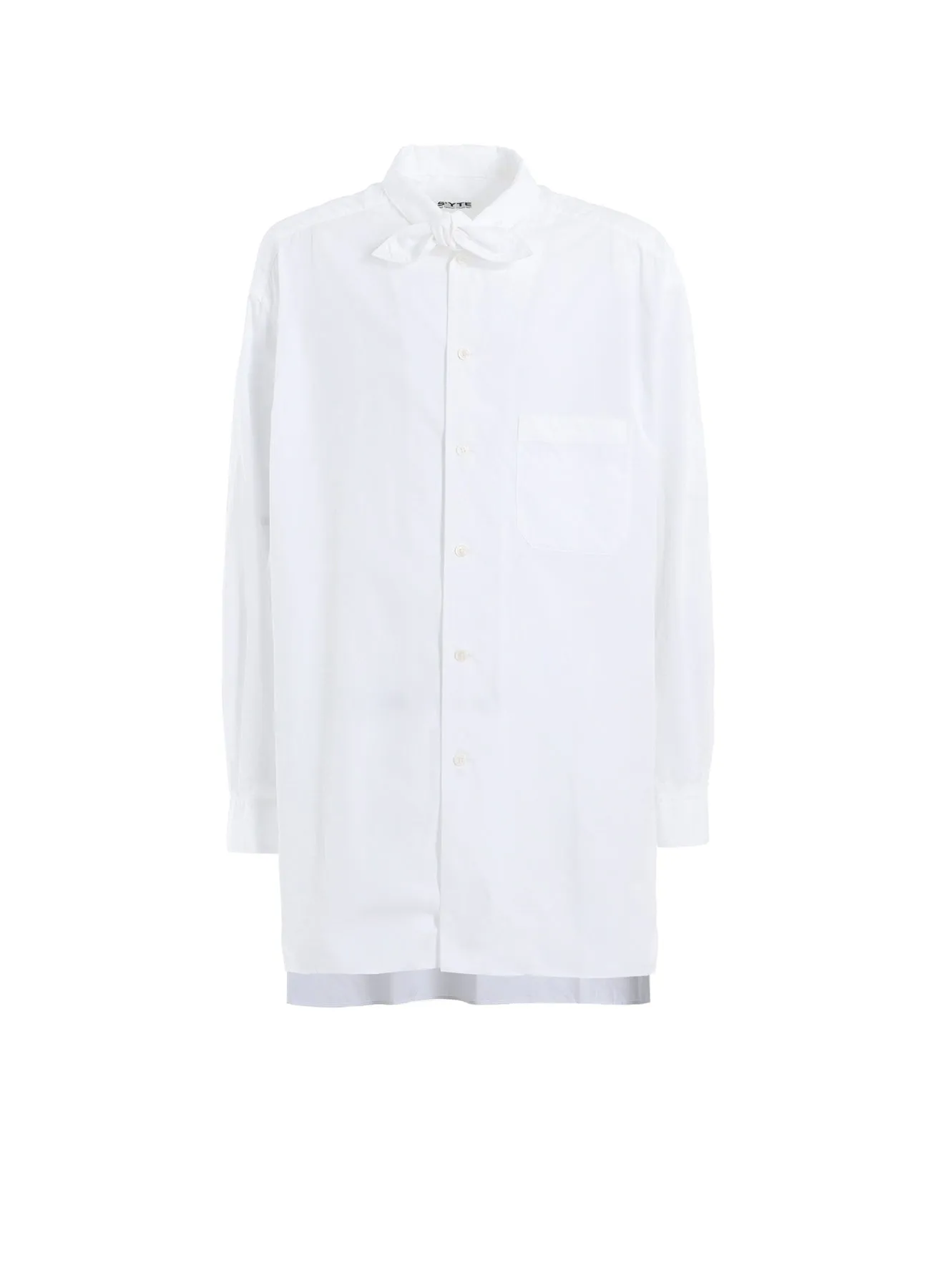 COTTON BROAD RIBBON COLLAR SHIRT sold by Yohji Yamamoto