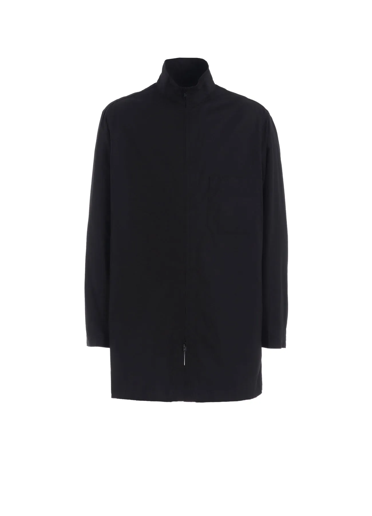 COTTON BROAD STAND COLLAR ZIPPER SHIRT sold by Yohji Yamamoto