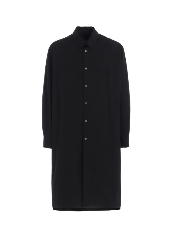 COTTON BROAD REGULAR COLLAR LONG SHIRT sold by Yohji Yamamoto