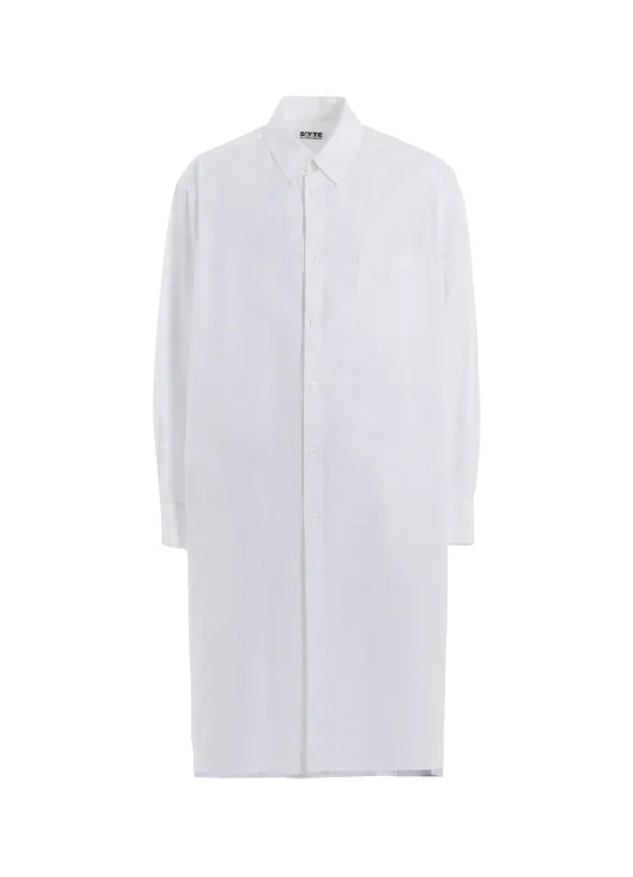 COTTON BROAD REGULAR COLLAR LONG SHIRT sold by Yohji Yamamoto