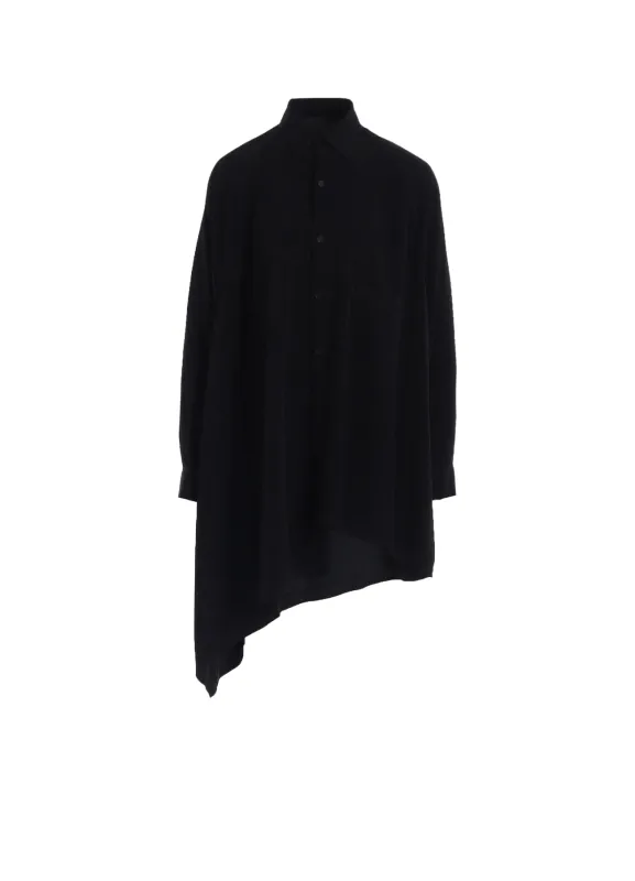 TA/PE CREPE DE CHINE RAGLAN LONG SLV BLOUSE sold by Yohji Yamamoto