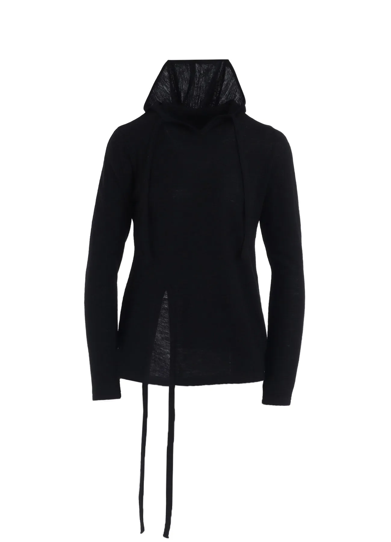 WOOL LIGHT MILLING SINGLE STRAP HOODIE PO sold by Yohji Yamamoto