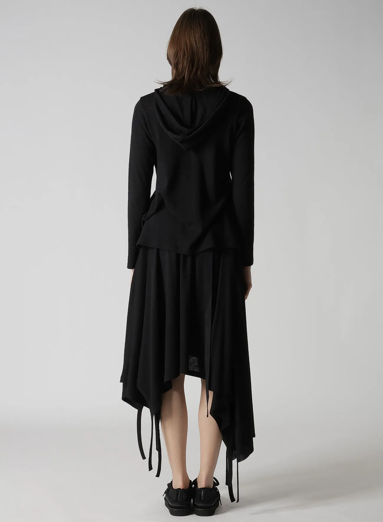 WOOL LIGHT MILLING SINGLE STRAP HOODIE PO sold by Yohji Yamamoto product image thumbnail 5