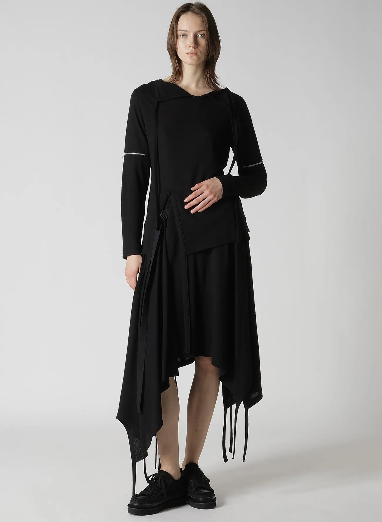 WOOL LIGHT MILLING SINGLE ZIP SLV STRAP PO sold by Yohji Yamamoto product image thumbnail 3