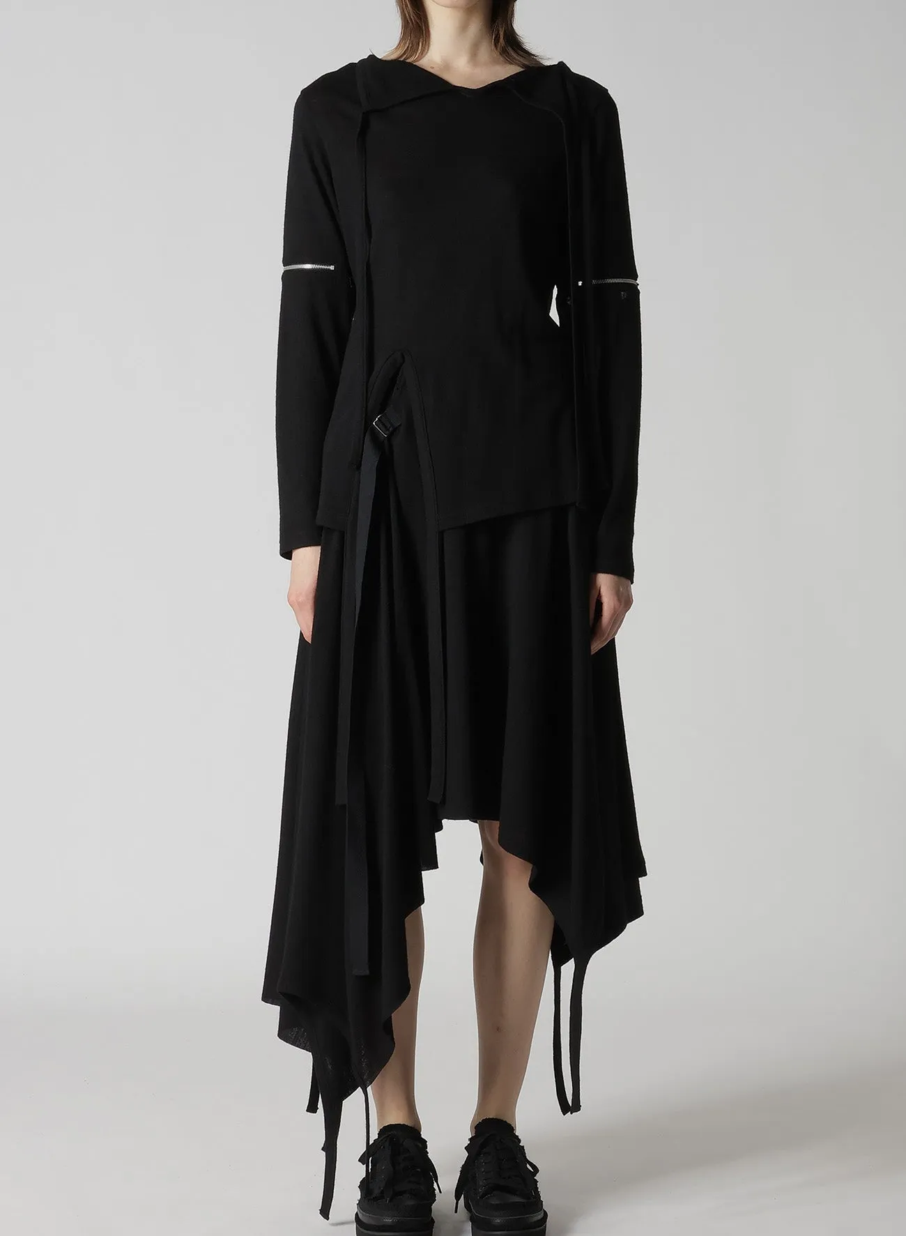 WOOL LIGHT MILLING SINGLE ZIP SLV STRAP PO sold by Yohji Yamamoto product image thumbnail 2