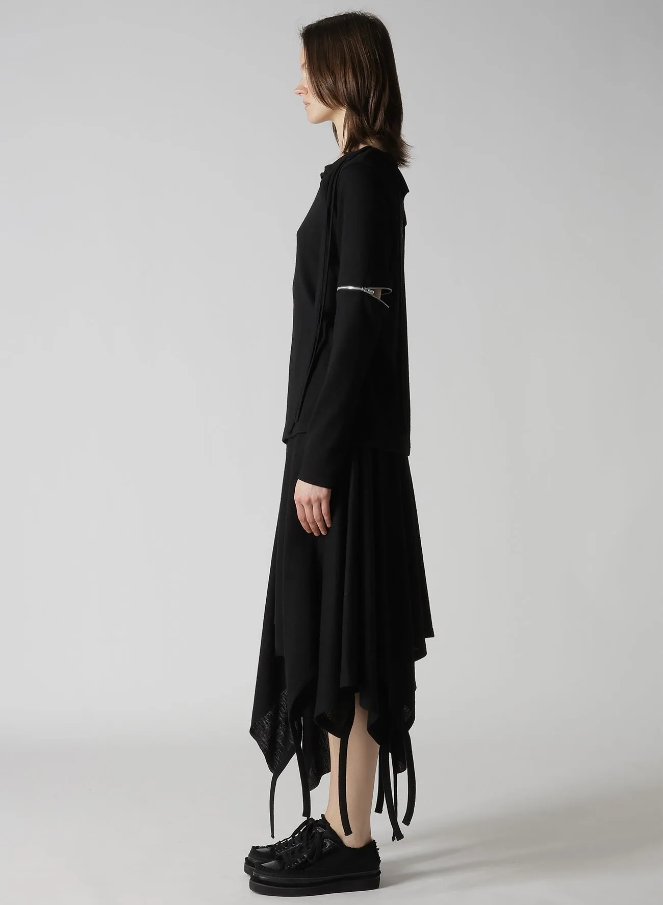 WOOL LIGHT MILLING SINGLE ZIP SLV STRAP PO sold by Yohji Yamamoto product image thumbnail 4