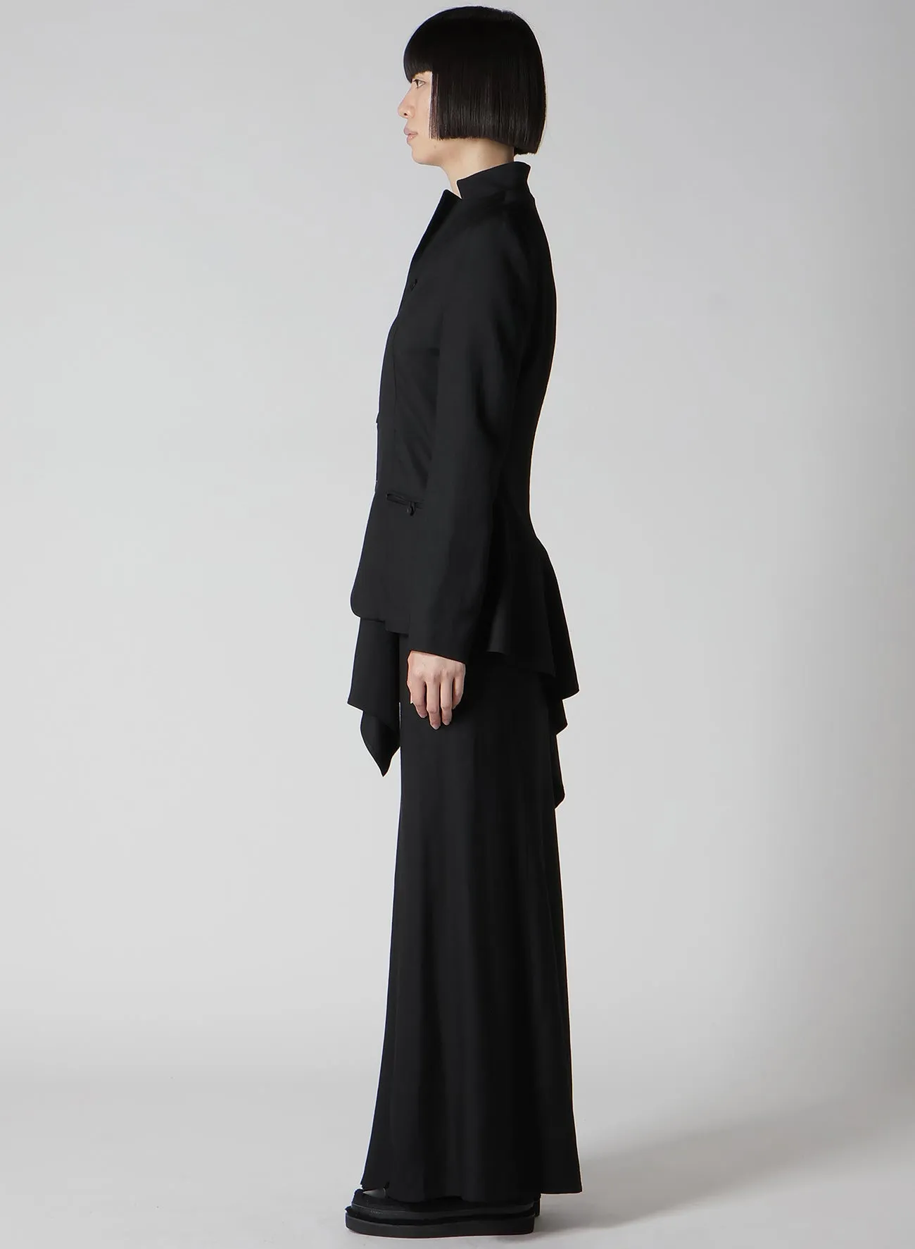 VISCOSE TWILL R LONG STAND C JACKET sold by Yohji Yamamoto product image thumbnail 4