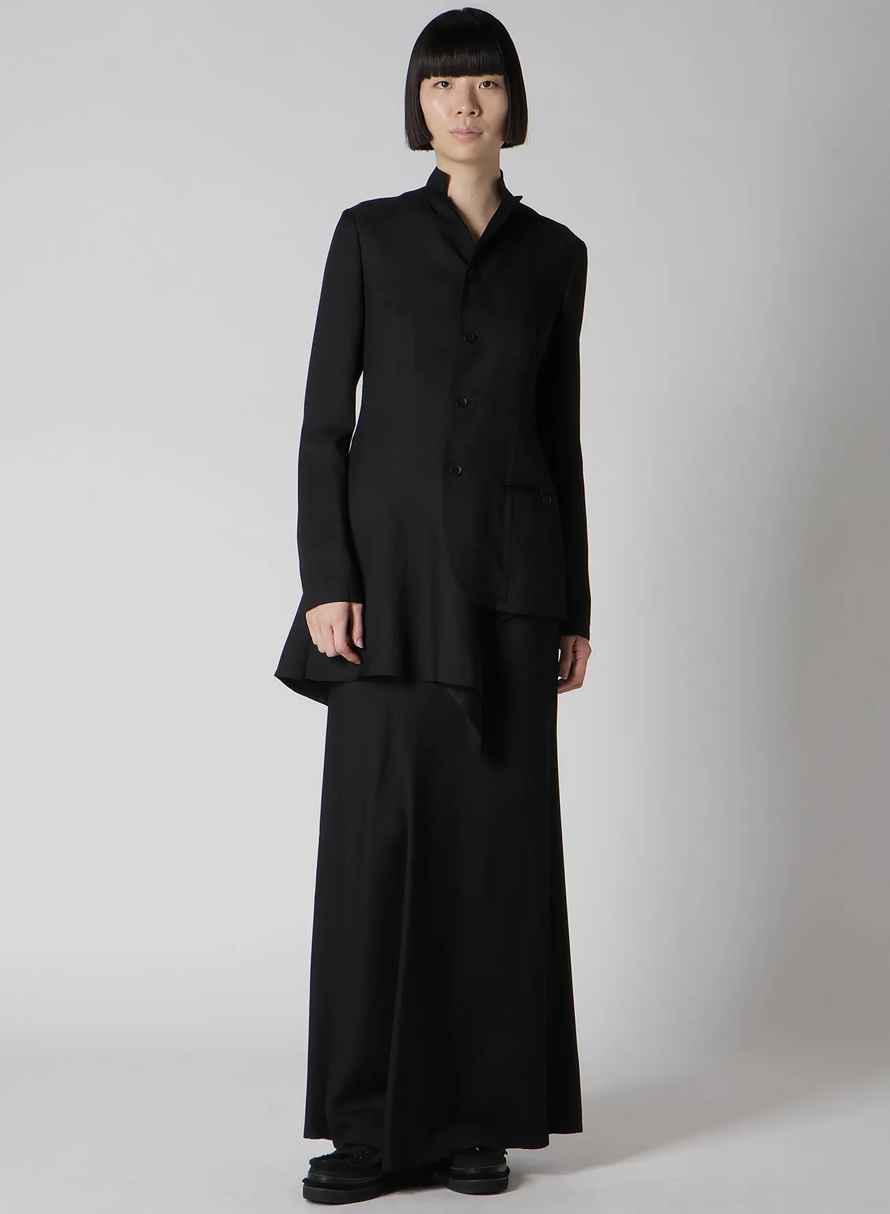 VISCOSE TWILL R LONG STAND C JACKET sold by Yohji Yamamoto product image thumbnail 3