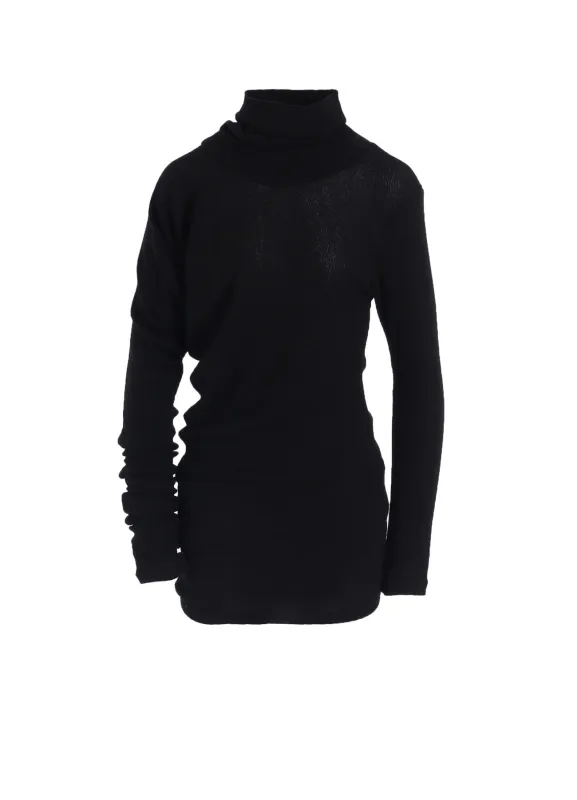 HIGH TWISTED LINKS DRAPED TURTLE NECK PO made by Yohji Yamamoto
