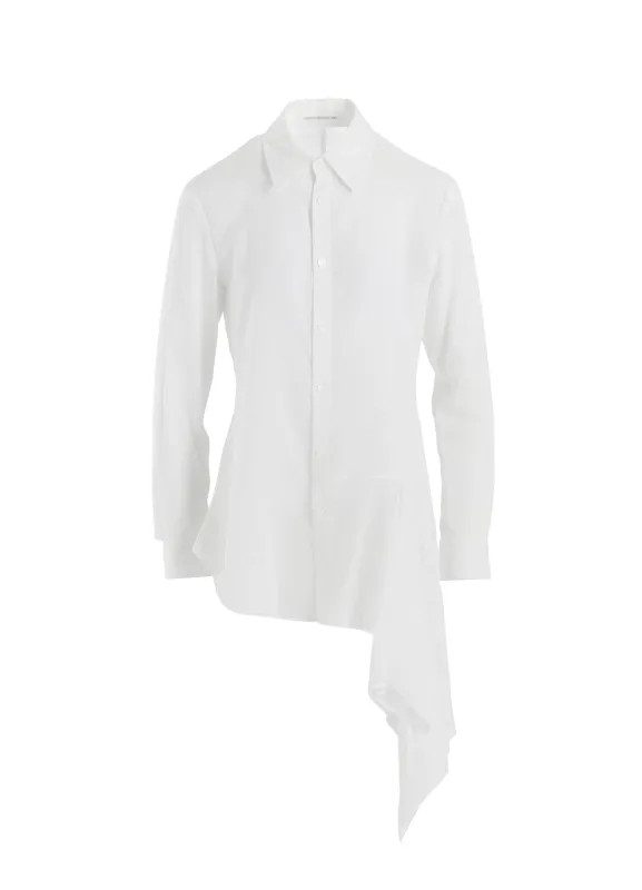 CELLULOSE LAWN L DRAPED BLOUSE sold by Yohji Yamamoto