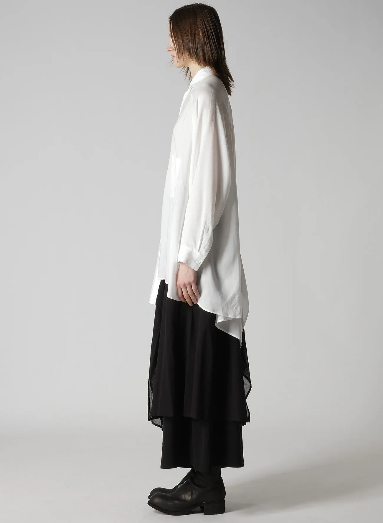 CELLULOSE LAWN RAGLAN LONG SLV BLOUSE sold by Yohji Yamamoto product image thumbnail 4