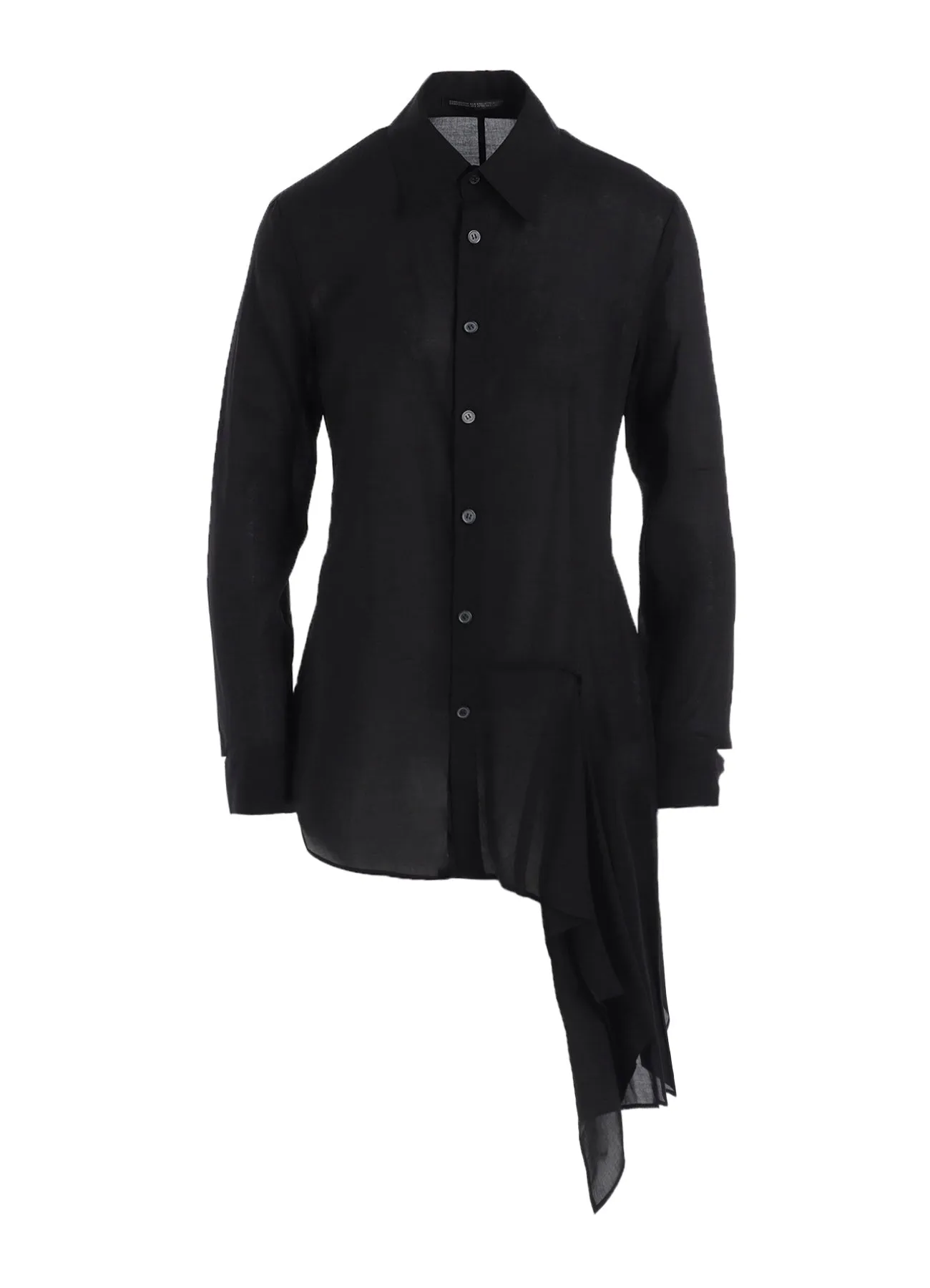 CELLULOSE LAWN L DRAPED BLOUSE sold by Yohji Yamamoto product image thumbnail 2