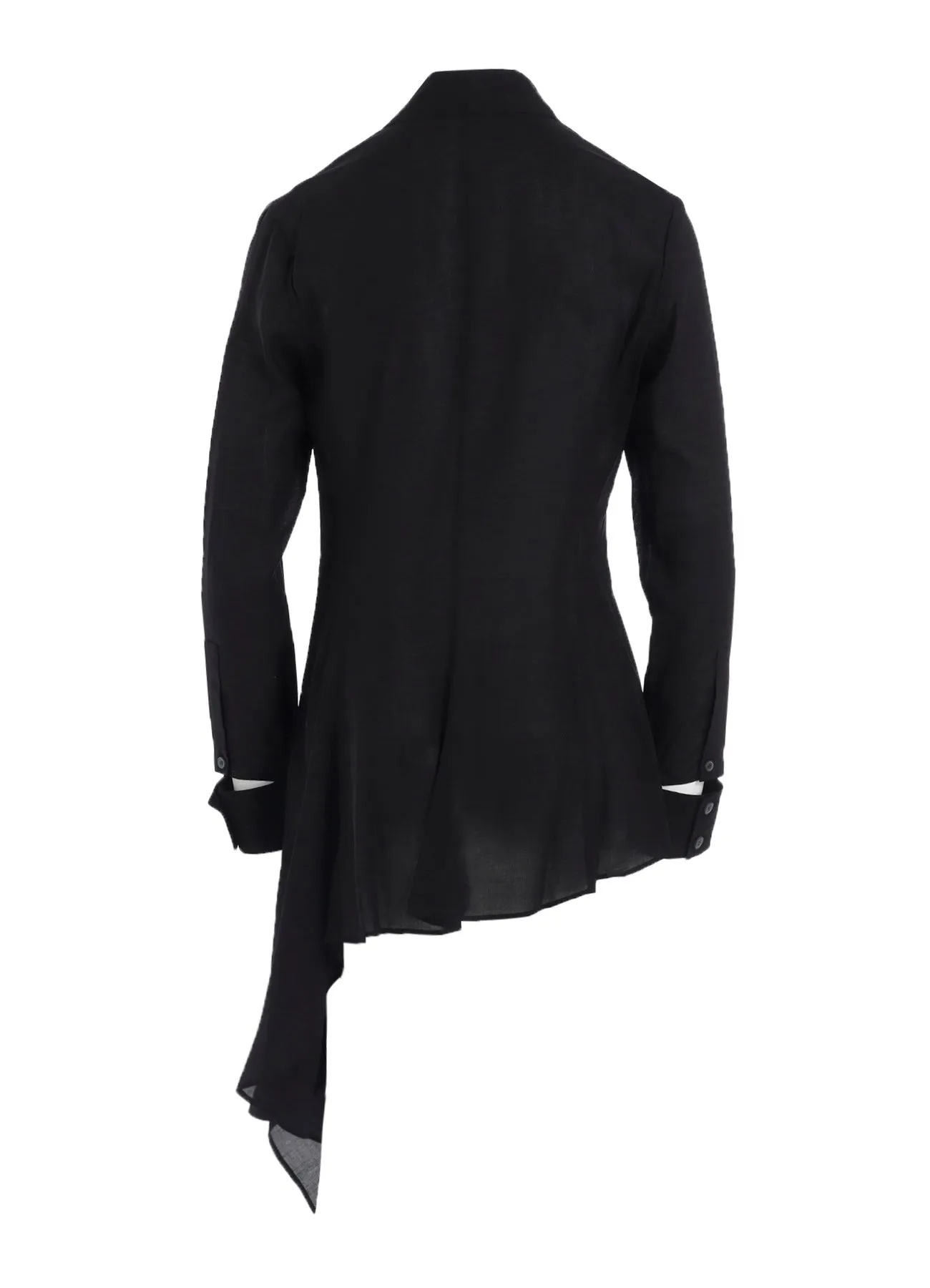 CELLULOSE LAWN L DRAPED BLOUSE sold by Yohji Yamamoto product image thumbnail 4