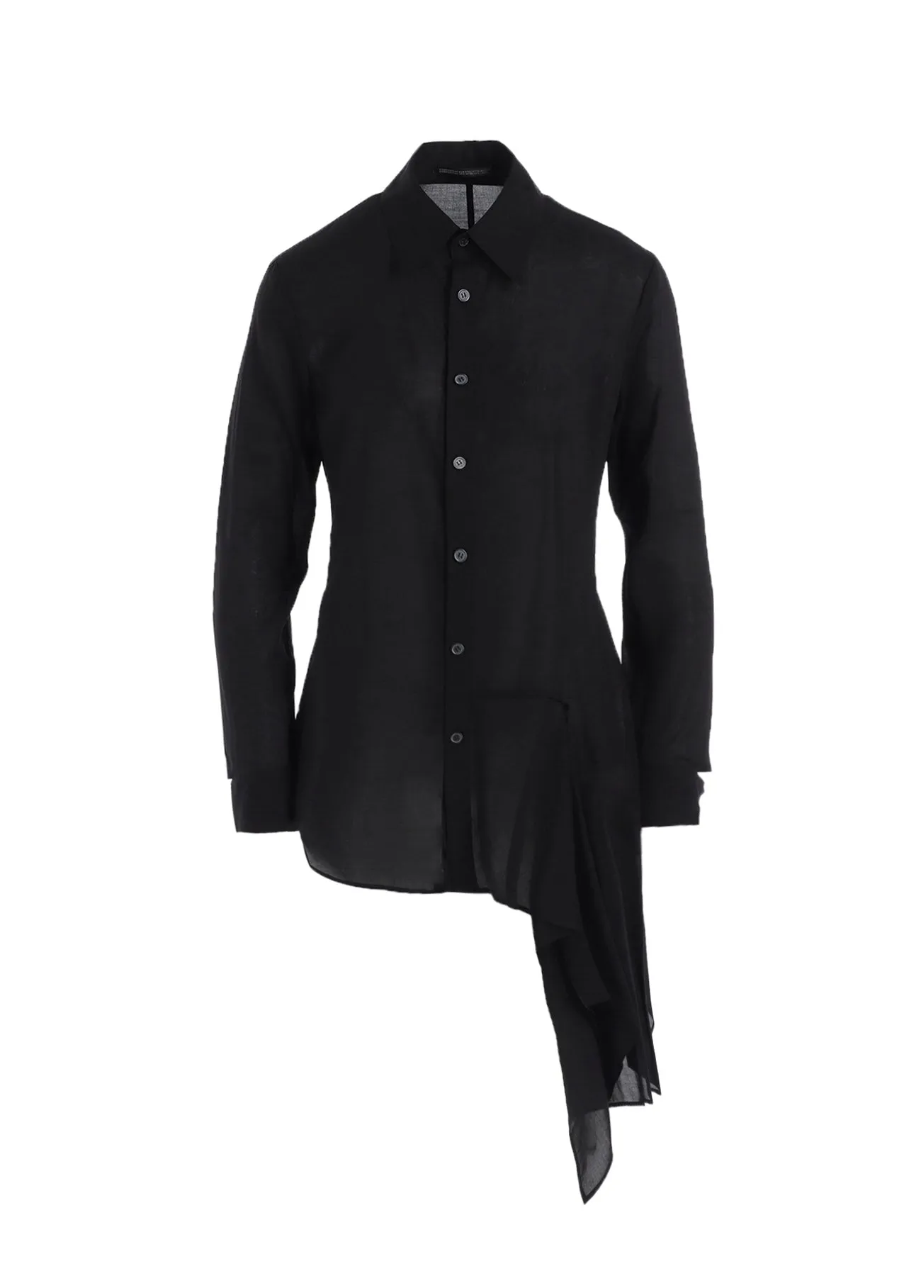 CELLULOSE LAWN L DRAPED BLOUSE sold by Yohji Yamamoto