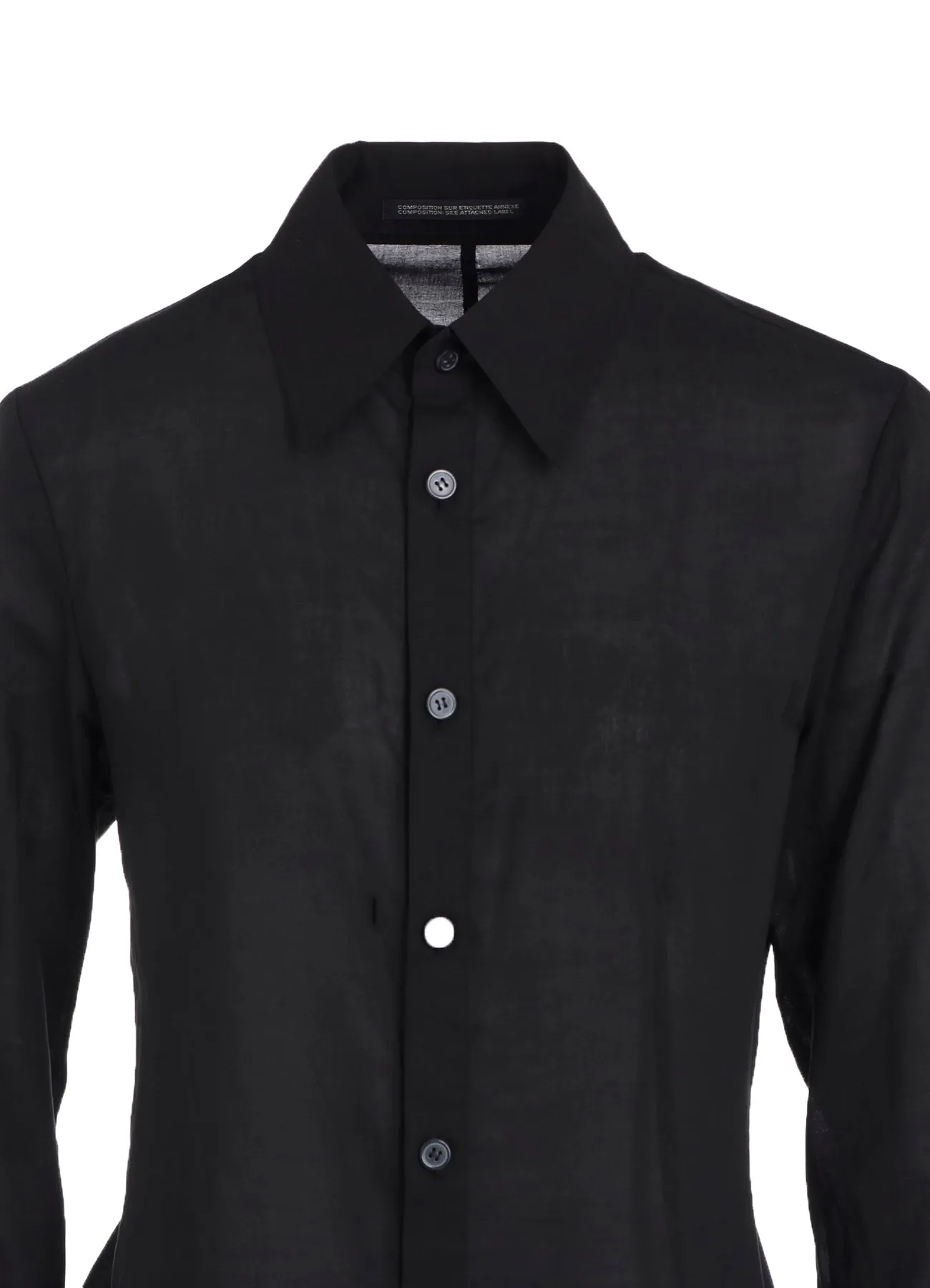 CELLULOSE LAWN L DRAPED BLOUSE sold by Yohji Yamamoto product image thumbnail 5