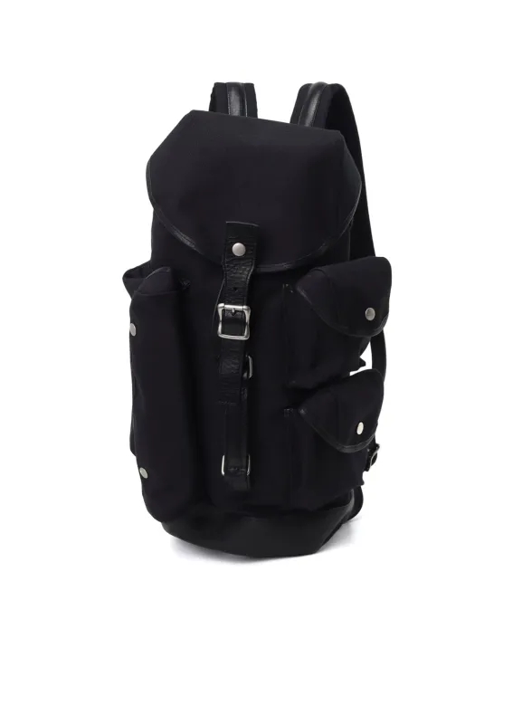 NO.8 BLACK CANVAS MILITARY DUFFLE BAG made by Yohji Yamamoto