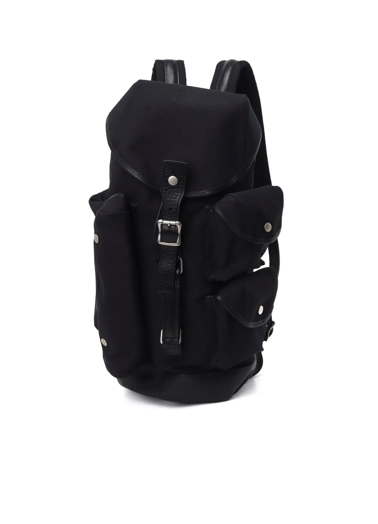 NO.8 BLACK CANVAS MILITARY DUFFLE BAG sold by Yohji Yamamoto