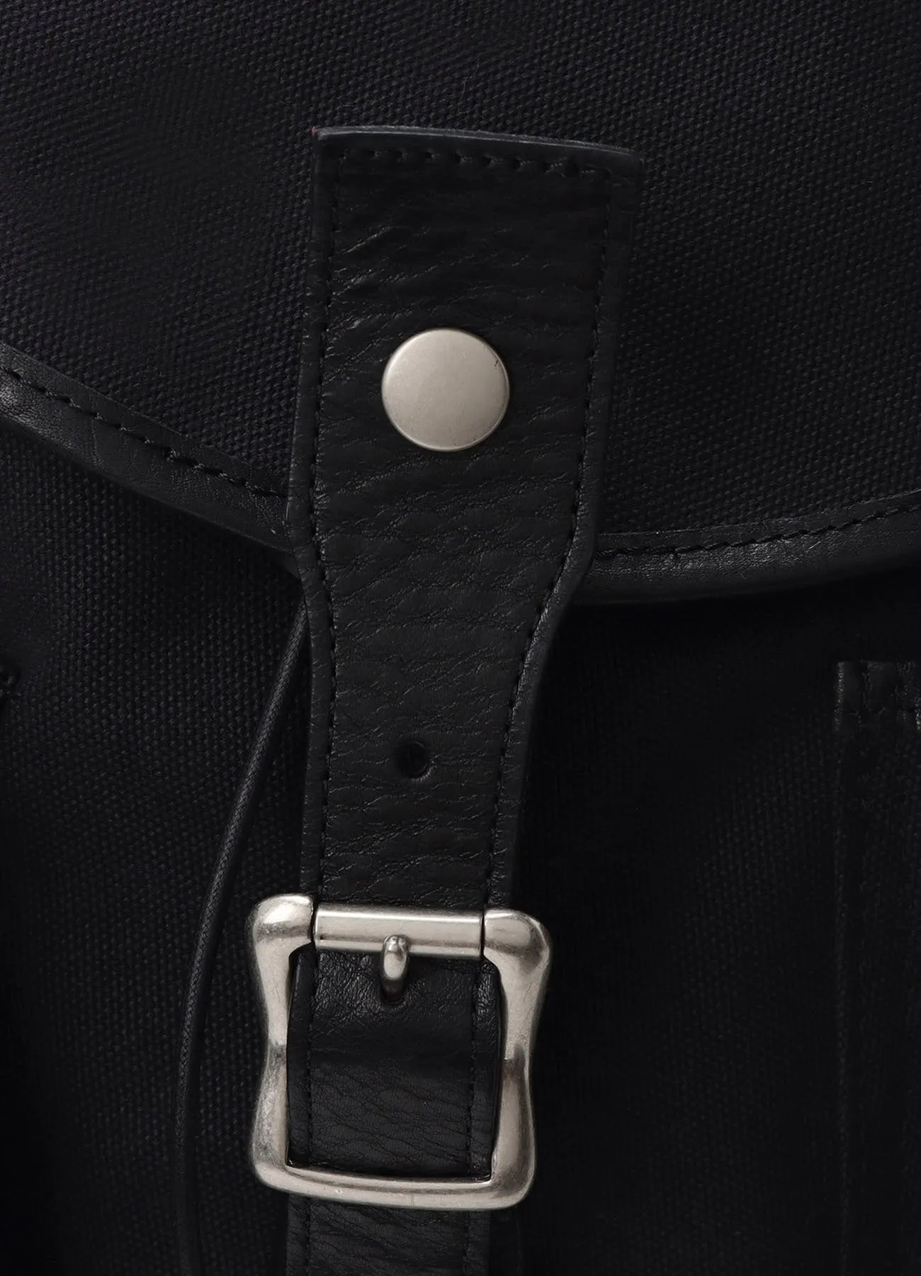 NO.8 BLACK CANVAS MILITARY DUFFLE BAG sold by Yohji Yamamoto product image thumbnail 5