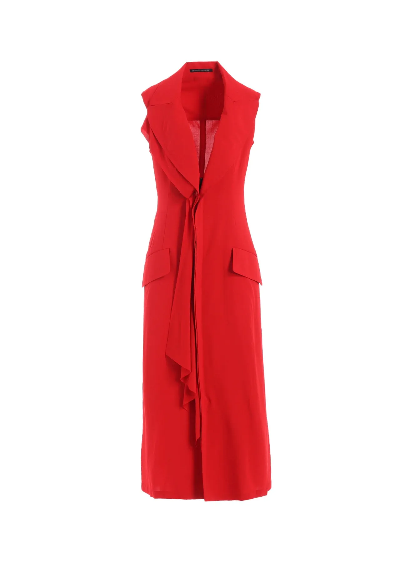 Ry LAWN FRONT DRAPED SLEEVELESS DRESS sold by Yohji Yamamoto