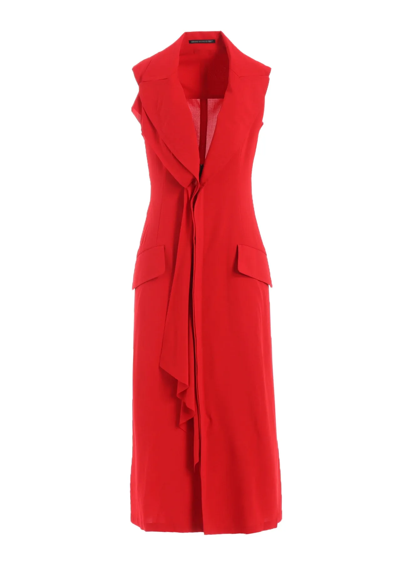 Ry LAWN FRONT DRAPED SLEEVELESS DRESS sold by Yohji Yamamoto product image thumbnail 3