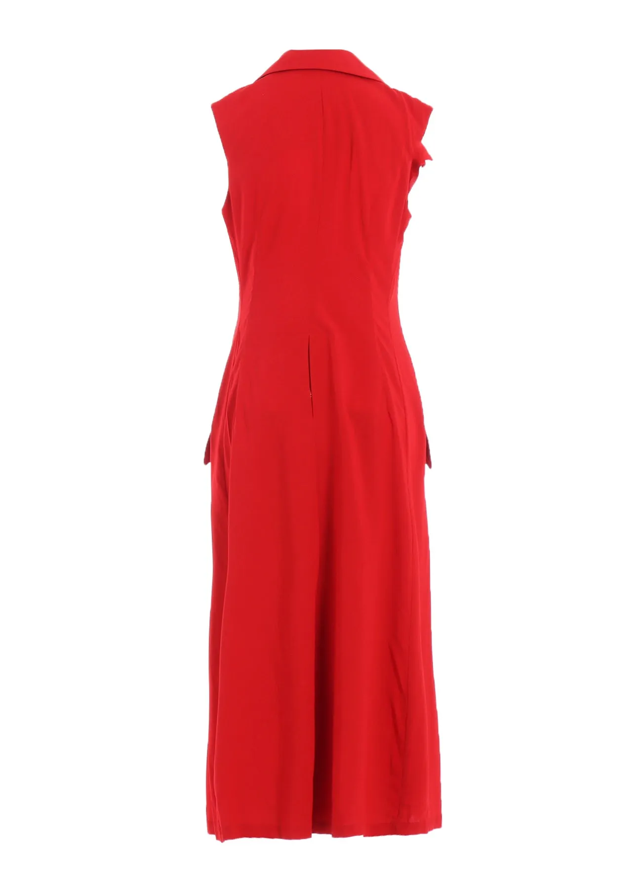 Ry LAWN FRONT DRAPED SLEEVELESS DRESS sold by Yohji Yamamoto product image thumbnail 4