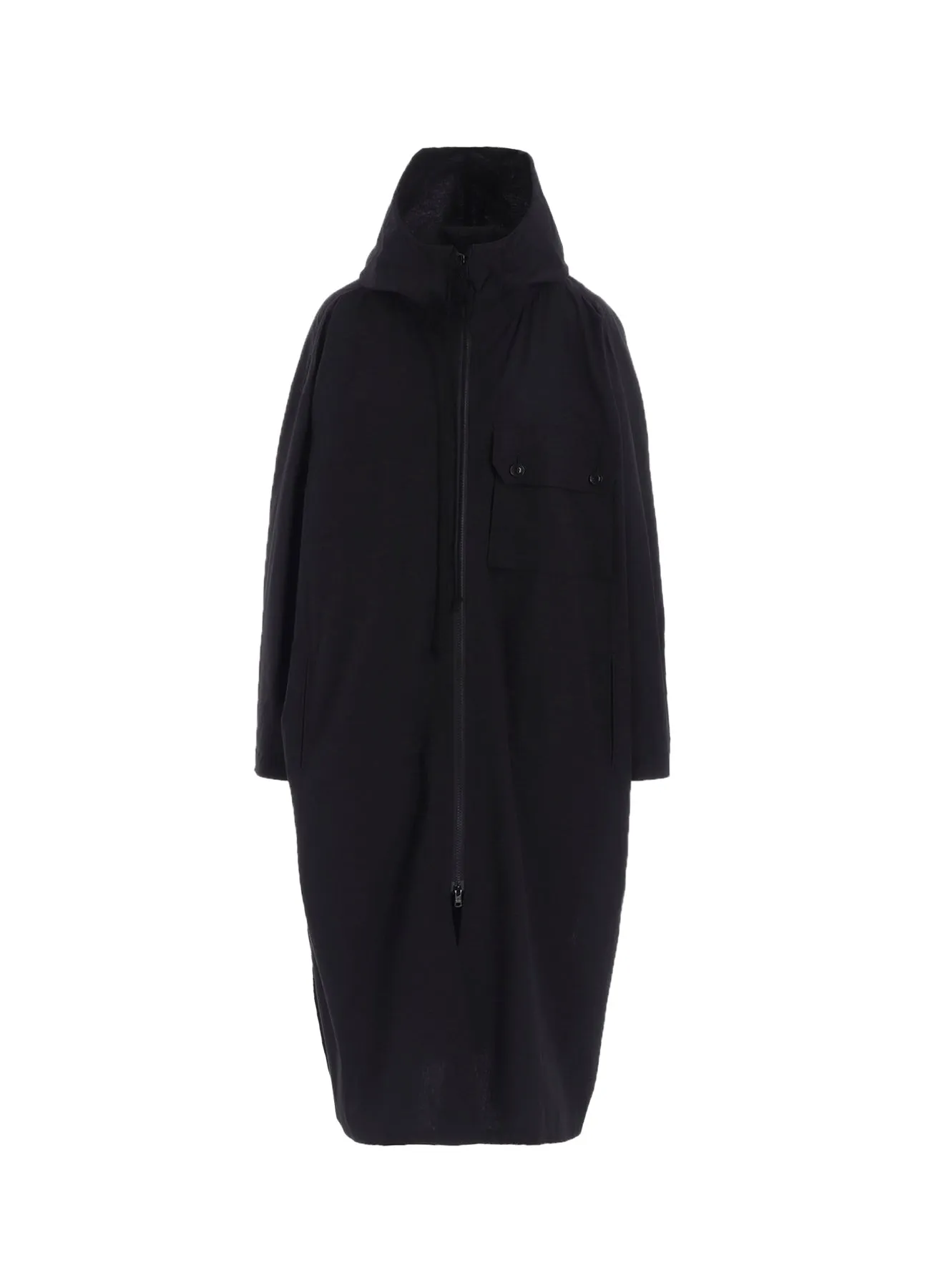 COTTON/LINEN BROADCLOTH HOODIE COAT D sold by Yohji Yamamoto