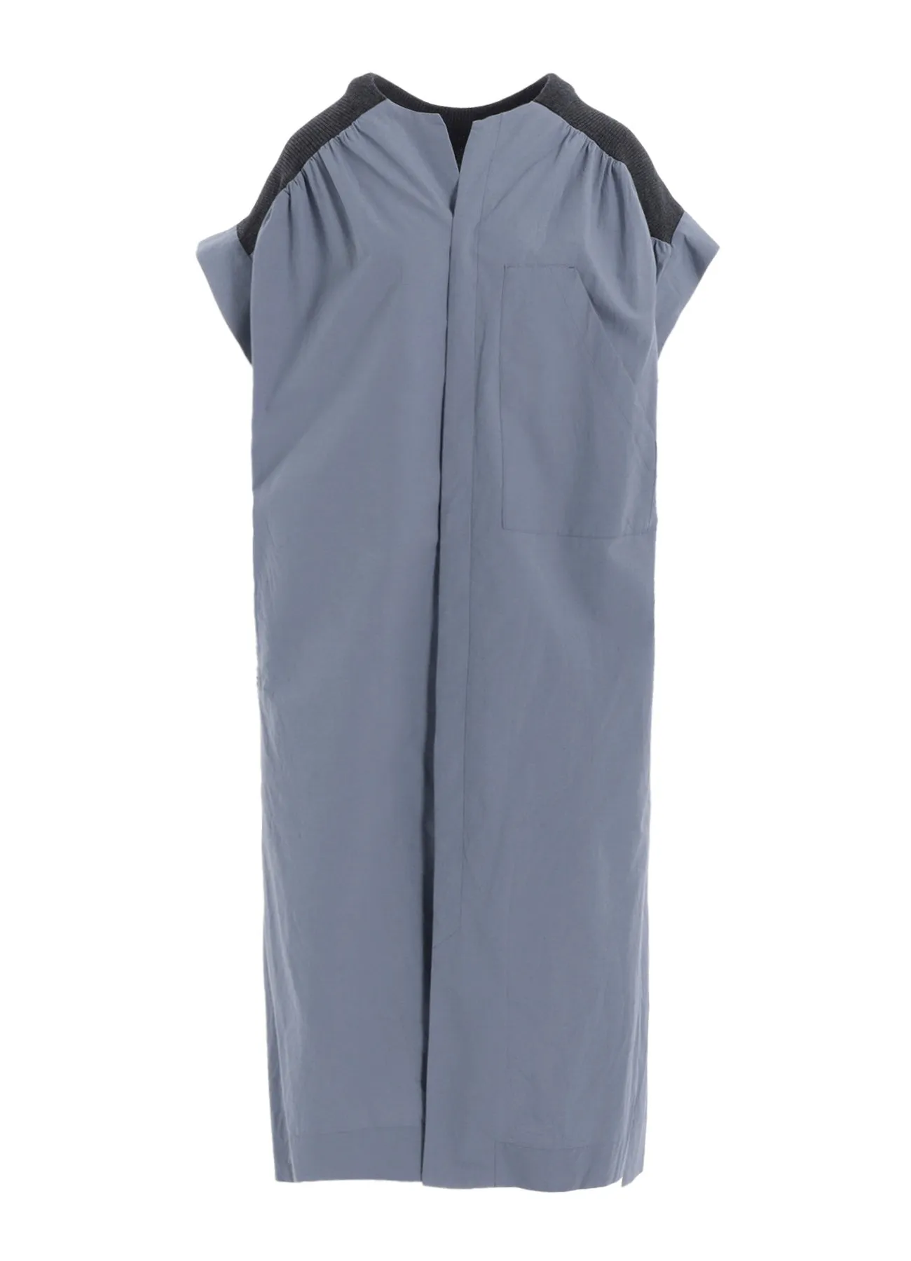 COTTON/LINEN RIB FLY OPEN DRESS sold by Yohji Yamamoto product image thumbnail 2