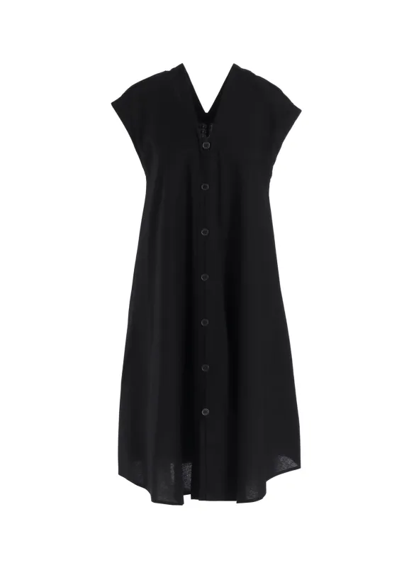 [Y's BORN PRODUCT] THIN COTTON TWILL FRENCH SLEEVE DRESS sold by Yohji Yamamoto