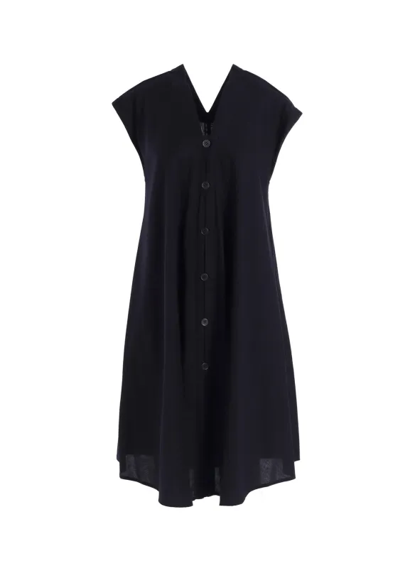 [Y's BORN PRODUCT] THIN COTTON TWILL FRENCH SLEEVE DRESS sold by Yohji Yamamoto