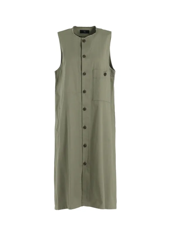 [Y's BORN PRODUCT] COTTON TWILL LONG DRESS sold by Yohji Yamamoto