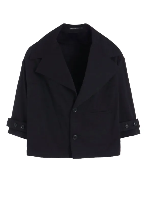 [Y's BORN PRODUCT] COTTON TWILL WIDE COLLAR JACKET made by Yohji Yamamoto
