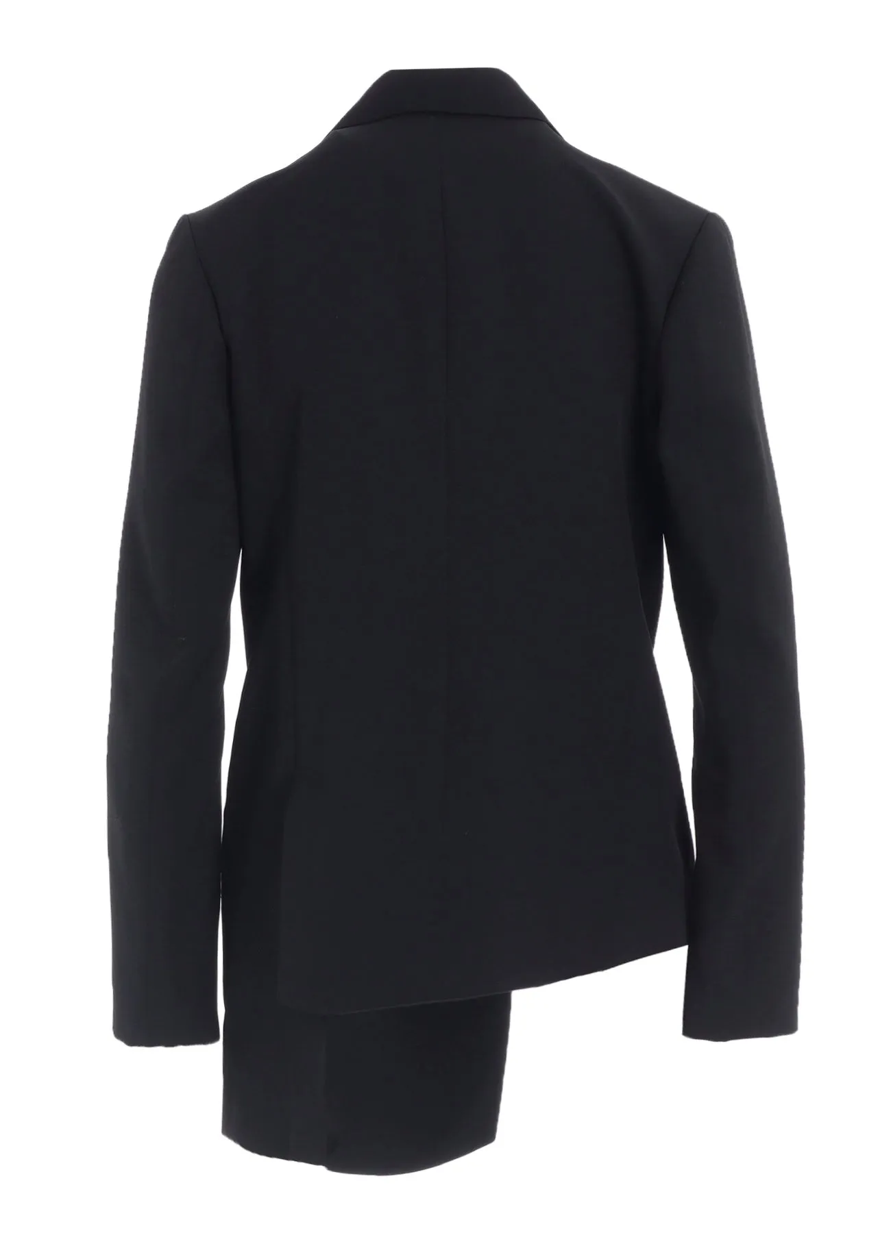 WOOL GABARDINE ASYMMETRIC JACKET sold by Yohji Yamamoto product image thumbnail 3
