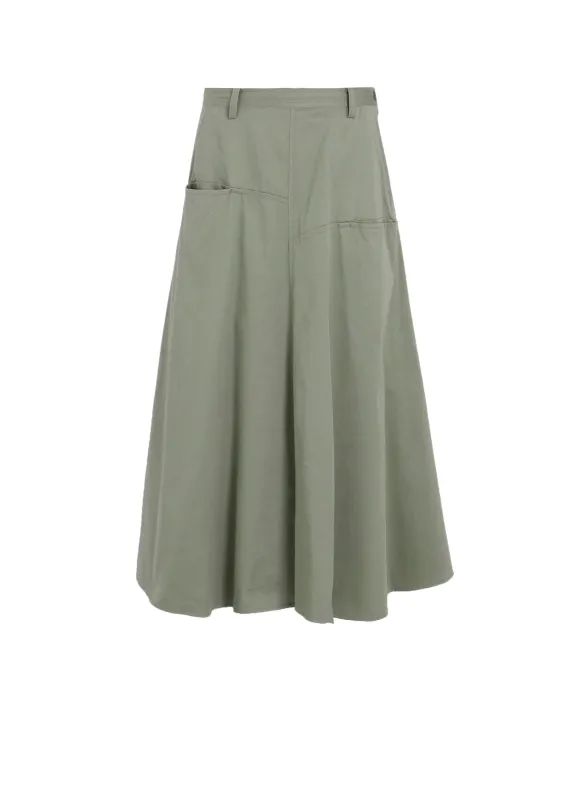 [Y's BORN PRODUCT] COTTON TWILL FRONT PANEL POCKET SKIRT sold by Yohji Yamamoto
