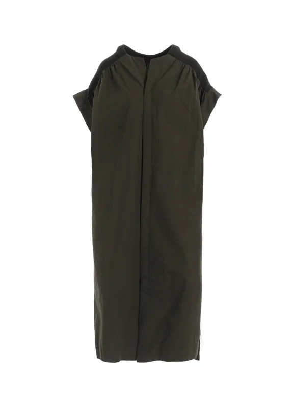 COTTON/LINEN RIB FLY OPEN DRESS sold by Yohji Yamamoto