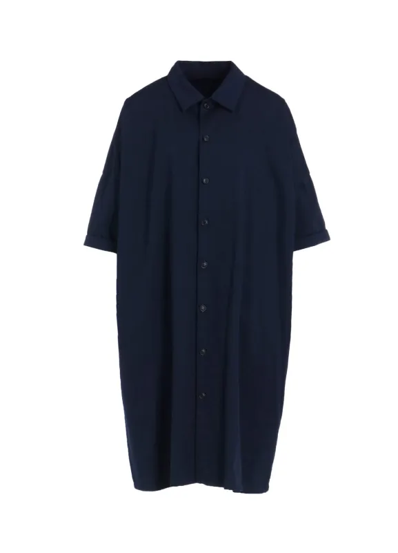 [Y's BORN PRODUCT] COTTON TWILL HALF SLEEVE DRESS sold by Yohji Yamamoto