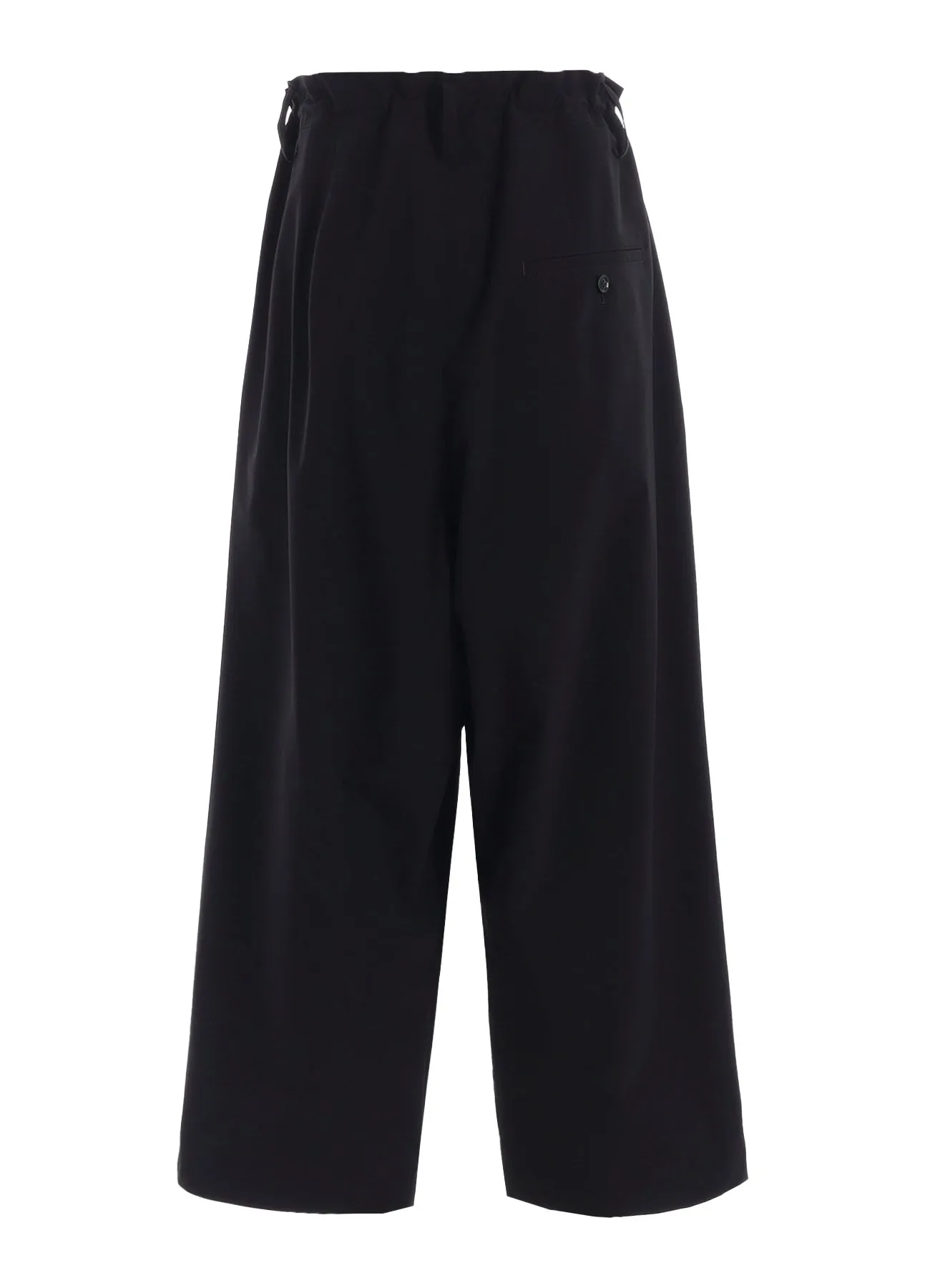 PE/ TAFTA DOUBLE TUCK GATEHRED PANTS sold by Yohji Yamamoto product image thumbnail 3