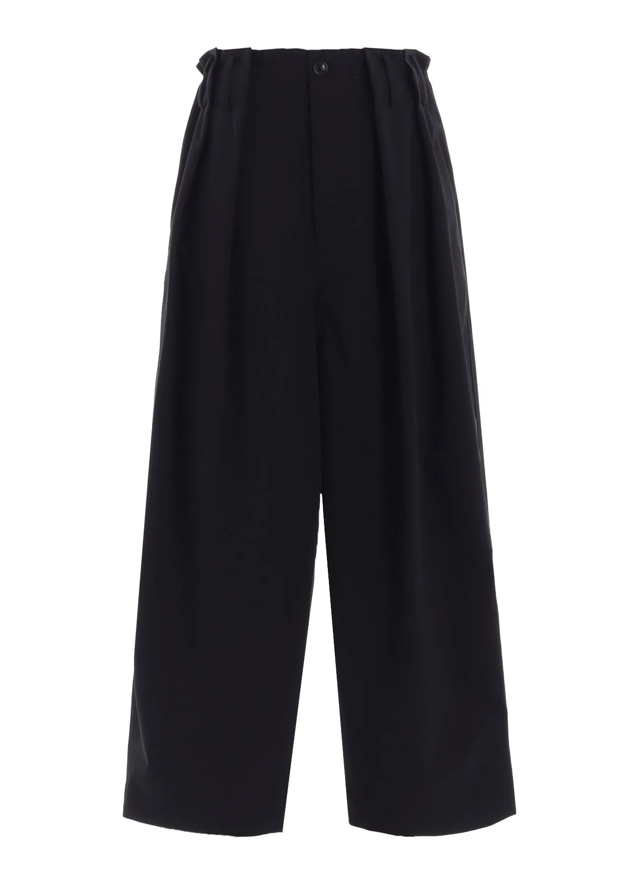 PE/ TAFTA DOUBLE TUCK GATEHRED PANTS sold by Yohji Yamamoto product image thumbnail 2
