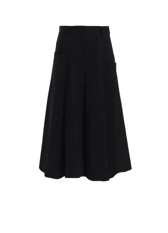 [Y's BORN PRODUCT] COTTON TWILL FRONT PANEL POCKET SKIRT sold by Yohji Yamamoto