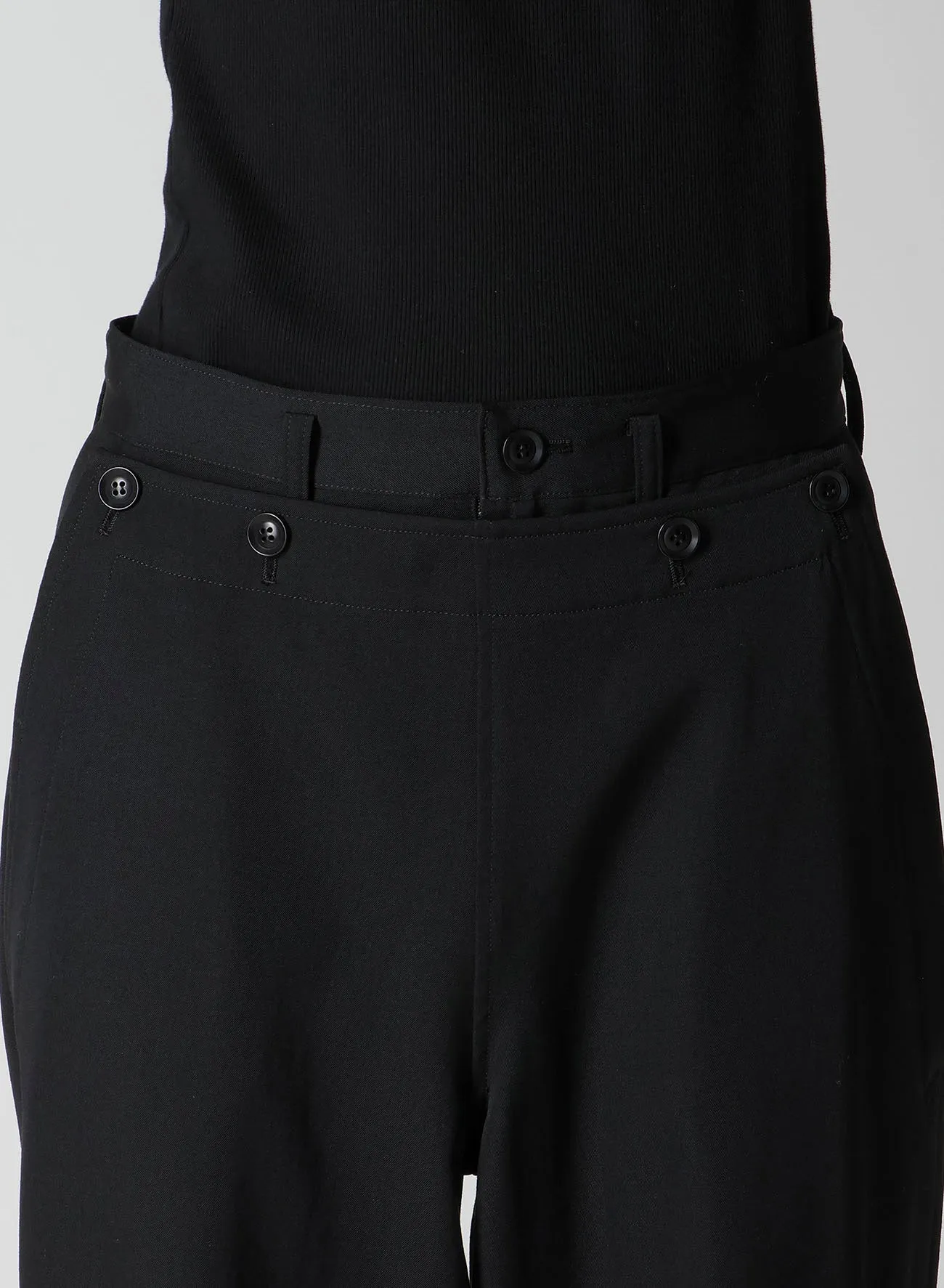 WOOL GABARDINE KO-SAILOR PANTS sold by Yohji Yamamoto product image thumbnail 5