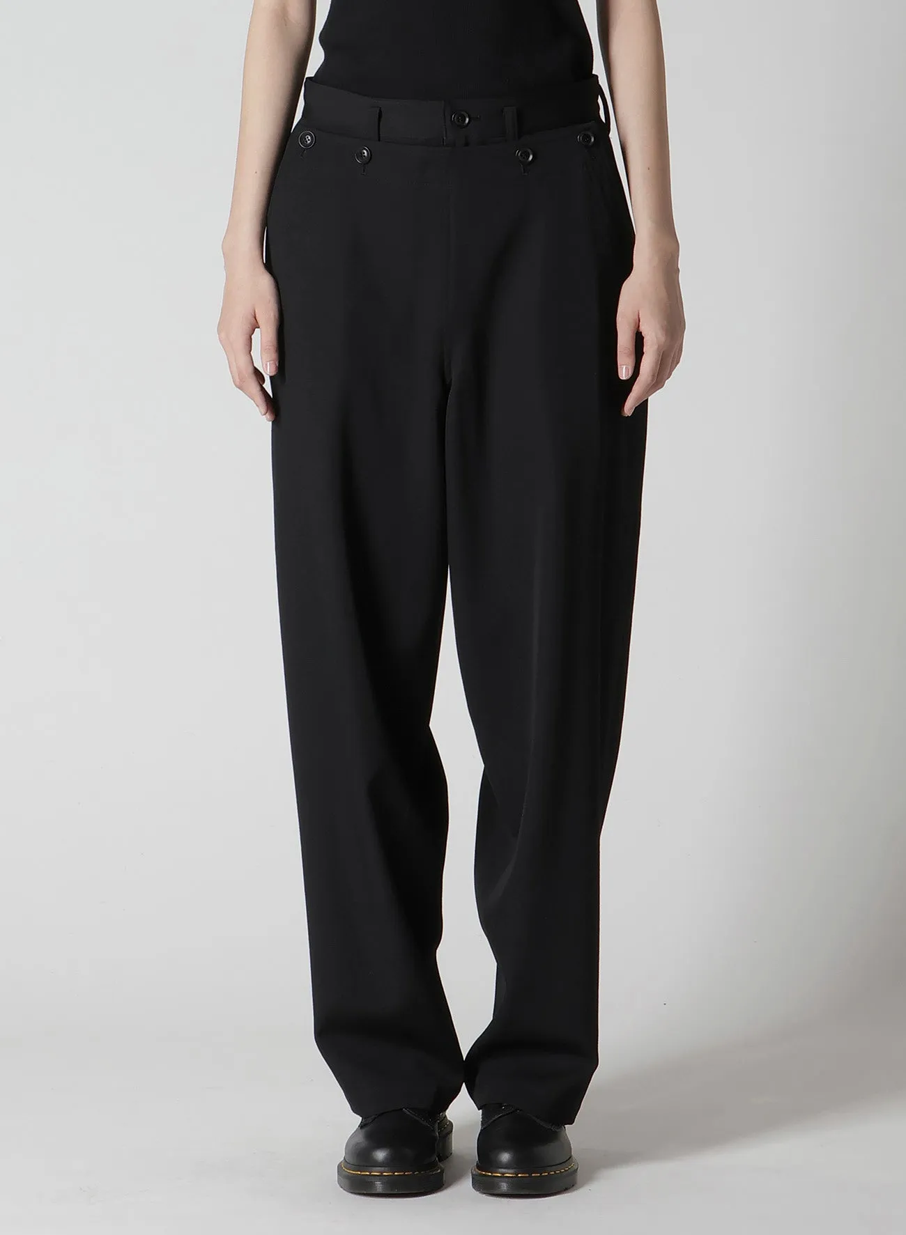 WOOL GABARDINE KO-SAILOR PANTS sold by Yohji Yamamoto product image thumbnail 4