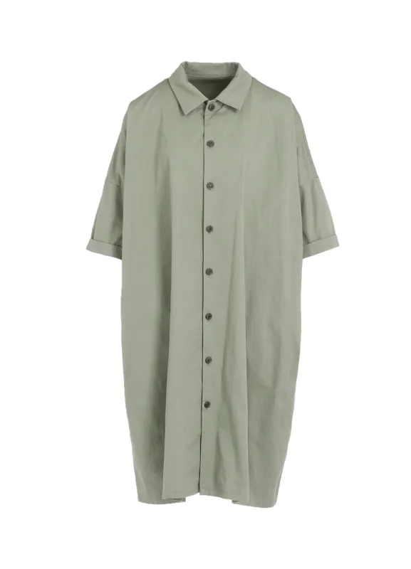 [Y's BORN PRODUCT] COTTON TWILL HALF SLEEVE DRESS sold by Yohji Yamamoto
